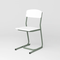 Student Chair with Metal Frame and Wooden Seat/Back SSh6/1