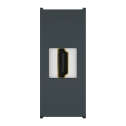 Caduceus Aling Mode HDMI Type A-A Hidden Socket, 1M, Anthracite, Art. 6615.A