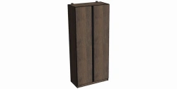 Two-Door Wardrobe with Profile Handle 900x2050x450