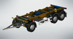 Tri-Axle Container Trailer for Hazardous Cargo, CRA-483