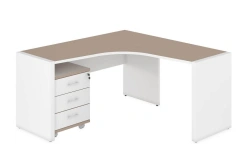 Corner Desk with Supports Right 1250, Model CLF119DX