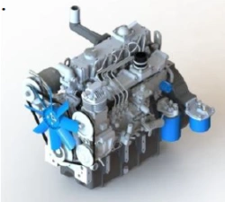 Four-Cylinder Diesel Engine with Direct Injection MMZ-4D