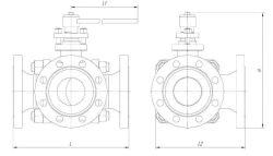 Flanged Ball Valve KSHR DN 32-700 PN 1.6-16 MPa