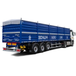 BONUM 928010 Semi-Trailer with 3 Axles and Tarp Cover (928010-13 Modifications)