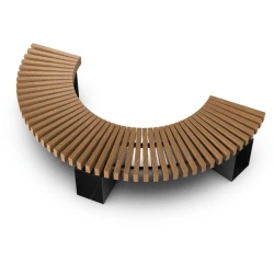 Zigzag Backless Sectional Bench A1018