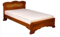Wooden Single Bed for Adults with Model KV-1
