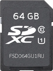 FSD 64GB SDHC Memory Card - FSD064GU1RU