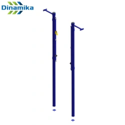 Universal Wall Volleyball Posts with Tensioning System (Square/Round)