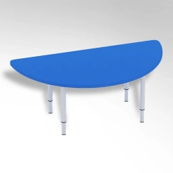 Bright Half-Round Children's Table, Model 30022
