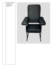 Polygraph Examination Chair for Interview and Testing, Size 1060/750/770