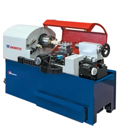 CNC Lathe Machine with Acrylic Screen Shield Unimatic YM-T