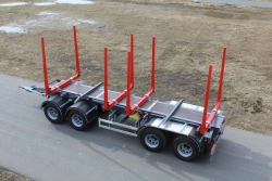 Four-Axle Log Trailer with Load Restraint System TRA-564