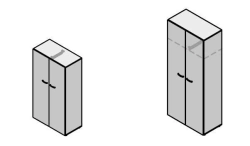 Wooden Office Wardrobe Furniture Set "New.Tone