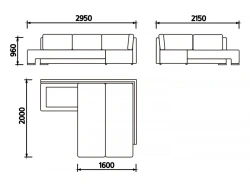 Comfortable Modern Sofa Model D1