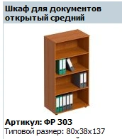 Open Document Cabinet "Formula" Medium Model FR 303