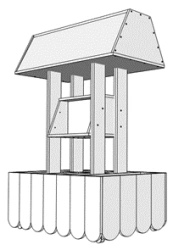 Wooden Preschool Furniture: Mobile Play Module "Store