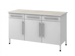 Wall-Mounted Table with Metal Support Column 1500 PTYAKp