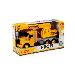 Profi Inertia Truck Crane with Light and Sound, Yellow, Art. 86600