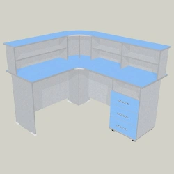 Corner Table STPM-2 with Open Shelves