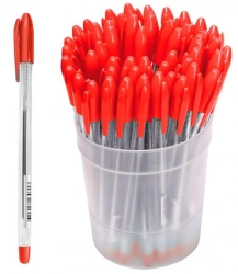 Ergonomic Red Ink Ballpoint Pen "VeGa" 0.7mm