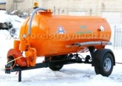 Vacuum trailer for municipal services model MB-4.2, capacity 4.2 m³