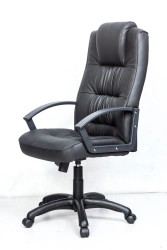 Classic Comfortable Office Chair with Eco-Leather Upholstery