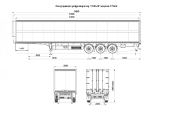 Tonar 97862 Refrigerated Semi-Trailer for Food & Hazardous Goods