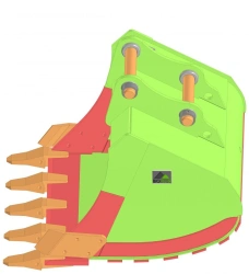 Reinforced Bucket with 1 m³ Capacity for Komatsu PC220