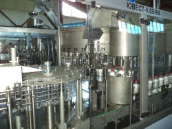 Automatic Line for Bottling up to 6000 Bottles/Hour, Model ЮВЕСТ-УА 6.0