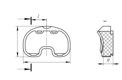 Sterile Tibial Insert 5mm Thickness 22.5mm - Code 13.05.225