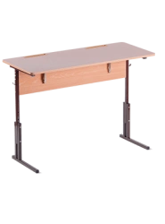 Classic Two-Seat Student Desk with Adjustable Height and Tilt Type 2
