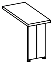 Brooklyn Series 9504 Side Table with MDF Support