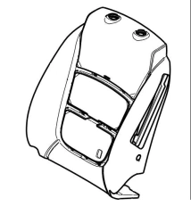 Front Left Seat Backrest with Airbag 1313603