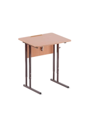 Adjustable Single Student Desk with Height and Tilt Features, Type 2