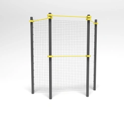 Square Target on Stands for Testing Individuals with Disabilities, 1.5 x 1.5 m