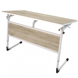 Adjustable Student Desk for Two with Tilting Top Model FrPU3r.2.3-5
