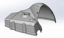 Left Panel for Tractor Cabin Interior - Model 210.11.16.01.170