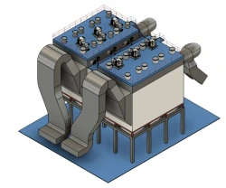 Horizontal Dry Electrofilter TTP/S-1x3.5-2x3.75-1x8.7/8.8-8.0-300/400