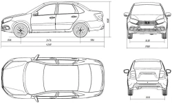 People Transport Vehicle Model 2230, Modification 223002 on LADA GRANTA Base