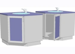 Sink-integrated Table by Edelwood - Model SMU