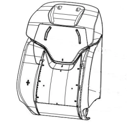 Driver's Seat Back Cushion Pad 6805210AST01A