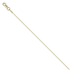 Yellow Gold 585 Gourmet Forged Round Bracelet with Diamond Facet NB15-022 0.5MM 20CM 2.67G