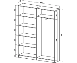 Stylish Hallway Storage Cabinet for Clothing