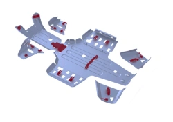 Central Underbody Protection for ATV POLARIS SPORTSMAN TOURING XP 1000/850 SP (2015-2020) + Mounting Kit