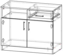 Office Equipment Cabinet - Custom Design