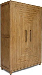 Solid Wood Wardrobe - 190 cm High, 98 cm Wide, 46 cm Deep
