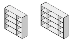 Wooden Office Shelf Set "Vegas