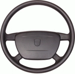 Steering Wheel "Sadko" 50.4308-3402020-25, Height 127 mm with Vehicle Logo