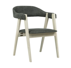 Soft Dolche Armchair with Wooden Frame