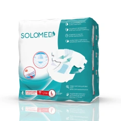 Adult Disposable Diapers "Standard" Size L - 10 Pieces